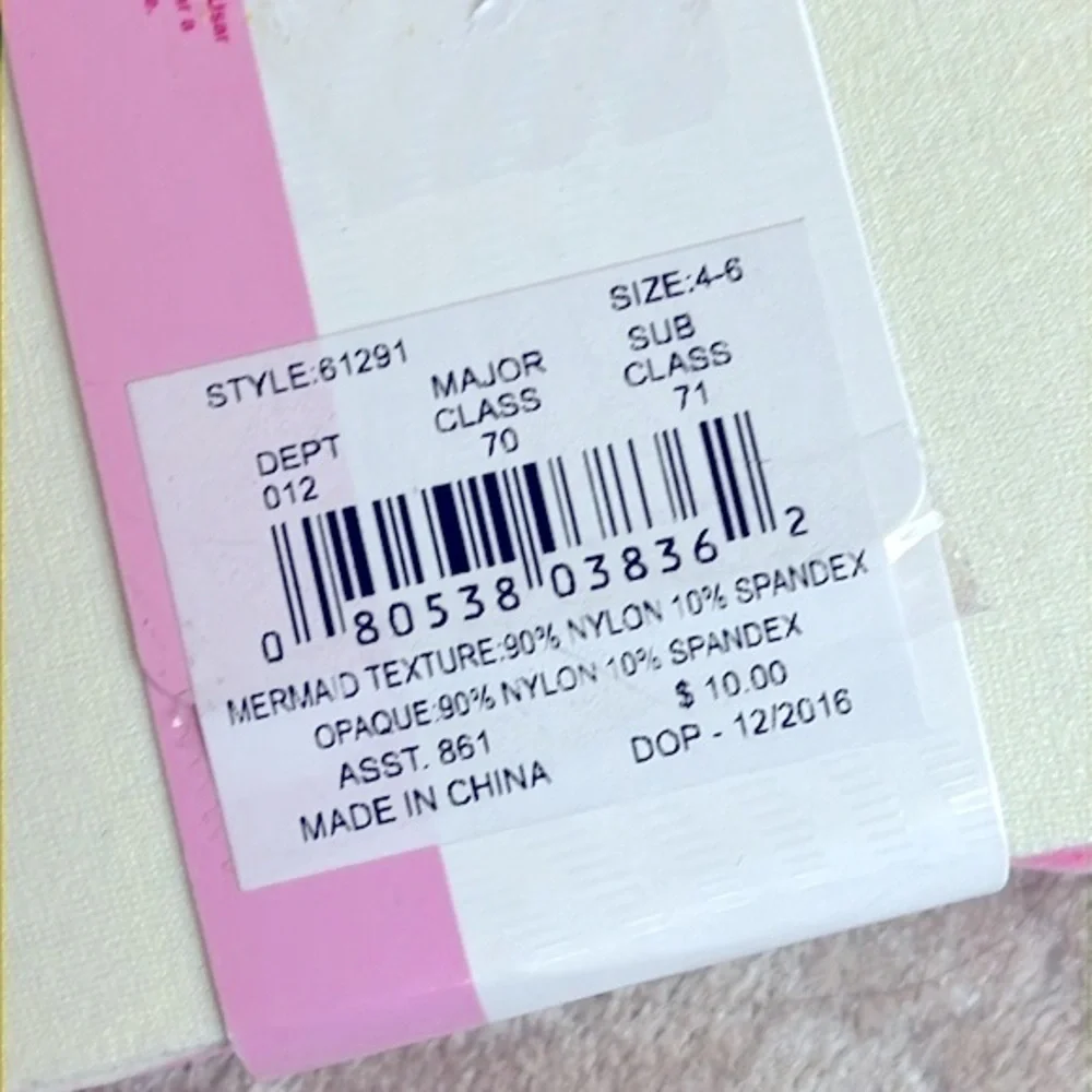 Brand New Girls 3-Pack Carter’s Crew Socks & Trimfit 2-Pack Tights Pink & Cream